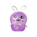Cute purple glittery bunny squishy toy with transparent ears and gradient sparkle finish - Purple Rabbit 6cm / OPP Bag