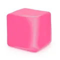 Bright pink colorful squishy cube fidget toy for sensory stress relief and fun play - Pink Solid Color Cube 5.5cm / OPP Bag