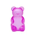 Translucent magenta gummy bear stress relief toy featuring a soft texture and cute design - Purple Bear Squishy / Color Box