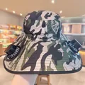 Camouflage outdoor sun hat featuring integrated dual solar-powered fans for fishing - Adjustable / Double Hole Solar Fan Hat (Striped Camo)
