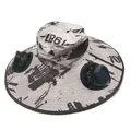 Outdoor sun protection fishing hat with dual integrated solar powered fans and wide brim - Adjustable / Double Hole Solar Fan Hat (Khaki Camo)