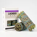 Two dried lavender smudge sticks next to a white box for aromatherapy and home cleansing. - Lavender [Chinese Version] - 2 Sticks