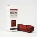 Natural White Sage and Dragon's Blood incense smudge stick with white packaging box - Dragon's Blood White Sage [Chinese Version] - 1 Stick