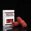 Natural white sage and dragon's blood smudge stick for cleansing and purifying - Dragon's Blood White Sage [English Version] - 2 Sticks