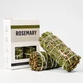 Natural handmade dried rosemary smudge sticks in white box for air purification - Rosemary [English Version] - 2 Sticks
