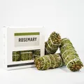 Natural organic rosemary smudge sticks set in box for cleansing and purifying air - Rosemary [English Version] - 3 Sticks