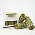Natural dried rosemary smudge sticks set inside a professional cleansing white gift box - Rosemary [Chinese Version] - 3 Sticks