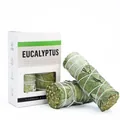 Natural eucalyptus smudge stick bundles with premium white retail packaging box - Eucalyptus [English Version] - 2 Sticks