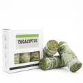Handmade natural dried eucalyptus smudge sticks in box for cleansing and purifying - Eucalyptus [English Version] - 3 Sticks