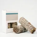 Natural Blue Sage smudge sticks bundle for spiritual cleansing and space purification - Blue Sage [Chinese Version] - 2 Sticks