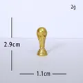 Miniature golden World Cup Trophy replica resin figurine, 2.9cm souvenir - World Cup Trophy Small