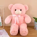 Süßer rosa Teddybär Plüschtier mit Bandschleife, ideales Geschenk für den Mädchengeburtstag. - Rosa Schleife An Der Fußsohle / 55 cm