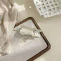 Adorabile molletta per capelli a forma di gatto bianco perlato con un simpatico viso a fumetti - 4# Cane Husky