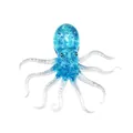 Primer plano de un pulpo de juguete azul con purpurina para aliviar el estrés diario - Pulpo de Colores para Apretar / Azul