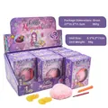 Mermaid archaeology excavation toy set with 12 blind boxes and tools in purple box - Shell Digging Block