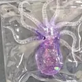 Sparkly purple octopus TPR squeeze toy with slow rebound for stress relief and fun - Colorful Octopus Squeeze / Purple
