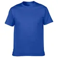Premium 205g ring-spun cotton royal blue crew neck short sleeve variant T-shirt - Sport Royal Blue