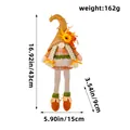 Thanksgiving gnome doll with sunflower hat and long legs, 43cm tall harvest decoration - Long Leg Female Style (X2-59)