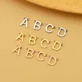 Ciondoli a lettera in acciaio inox oro e argento per creazione di gioielli fai da te - Lettera A / Oro rosa