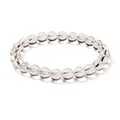 Clear crystal beaded stretch bracelet for women minimalist simple jewelry accessory - Transparent Round Beads Style (BJEW-N301-8mm-07)