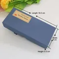 Elegant blue gift box for vintage metal leaf bookmarks with dimensions 18.5 x 8 x 3.5 cm - Premium Gift Box
