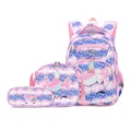 Pink and purple galaxy unicorn 3-piece schoolbag set with backpack, lunch bag, and pencil case - Starry Sky Unicorn 3-Piece Set