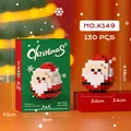 Set di giocattoli micro blocchi Babbo Natale con confezione regalo a tema natalizio - K149 Babbo Natale