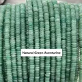 Natural green aventurine stone abacus beads for handmade jewelry DIY projects 2x6mm - 2*6mm (Approx. 148-170 Pcs) / Natural Green Aventurine