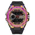 SAMDA 6024 iridescent sports watch with LED backlight and multifunctional digital display - Iridescent Purple (6092)
