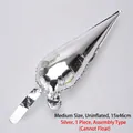 Detail of silver cone-shaped aluminum foil balloon for explosion star party decoration - Medium Waterdrop (Flat) / Silver
