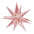 Globo de papel de aluminio de 26 pulgadas con forma de estrella rosa dorado para fiestas - Oro Rosa Plano Con Forma De Lágrima De 26 Pulgadas