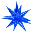 Globo de papel de aluminio con forma de estrella azul cobalto de 26 pulgadas para fiestas - 26 Pulgadas Forma De Lágrima - Azul Real (tipo Sábana)