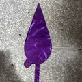 Uninflated purple cone waterdrop aluminum film balloon for DIY starburst party decor - 26-inch Waterdrop (Flat) / Purple