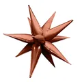 Large 26-inch rose gold exploding star aluminum foil balloon for party decoration - 26-inch Waterdrop (Flat) / Chocolate