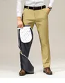 Pantaloni casual da uomo color kaki con calda fodera interna in pile invernale - 34 / Pantaloni e gonne / Cachi Pile