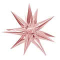 Large 26-inch rose gold explosion star foil balloon variant for party and event decoration - 40-inch Flat Exploding Star / Rose Gold