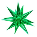 26-inch emerald green 4D explosion star foil balloon for party and festive decoration - 40-inch Flat Exploding Star / Emerald Green