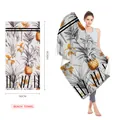 Microfiber beach towel with Hawaii pineapple print in 80x160cm size - Hawaii Vacation Style (STJ202333) (Single-Sided Print) / 160x80cm