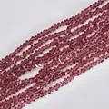 Macro view of 4mm dusty rose triangle crystal beads for jewelry making - 4mm (120-125 Pcs) / Purple