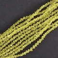 Macro detail of 4mm faceted yellow crystal beads for DIY jewelry making - 4mm (120-125 Pcs) / Dark Khaki