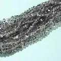 4mm smoky grey triangular faceted crystal glass beads for DIY handmade jewelry crafts - Smoke Gray