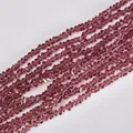 4mm purple-pink multifaceted triangle glass crystal beads for DIY jewelry crafts - 4mm (120-125 Pcs) / Medium Purple Non-Plated