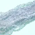 Light blue 4mm triangular crystal glass beads for DIY jewelry making - 4mm (120-125 Pcs) / Light Blue Grey
