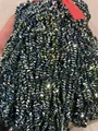Lustrous 4mm iridescent metallic triangular glass beads for DIY jewelry and bracelet making - 4mm (120-125 Pcs) / Green