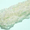 4mm iridescent triangular crystal glass beads for DIY jewelry and accessory making - 4mm (120-125 Pcs) / Crystal Yellow