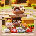 Collection of animal 2.0 series blind box figurines with natural crystal stones - Forest Sea Cute Beast (M468) / End Box (Set of 6) / Colorful