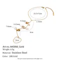 Detaillierte Maße und Materialansicht der 18K vergoldeten Seestern-Perlen-Fußkette - Fußkettchen mit Zehenring / Gold