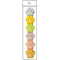 Set of stackable cat paw highlighters in six pastel colors within transparent packaging - Individual Bag / Block Claw Colorful