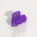 Vibrant purple acetate hair claw clip in a minimalist retro French style - Purple