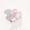 Elegant pink and purple marble textured acetate hair claw clip for women's hairstyle - Pink Iridescent
